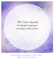Anemone Moon Simple Sympathy Insert 8x8inch