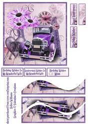 Vintage Inspired Car in Time 6inch Swirl Stacker