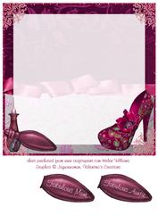 Fabulous in Pink Shoes & Anemone 8x8inch Insert