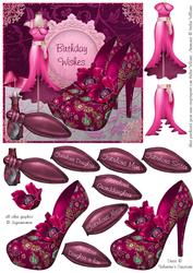 Fabulous in Pink Shoes and Anemone 6inch Step by Step