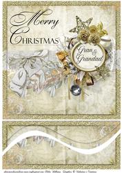 Golden Christmas Gran & Grandad Bottom Swirl Stacker