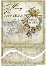 Golden Christmas Across the Miles Bottom Swirl Stacker