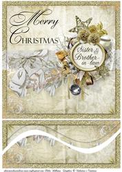Golden Christmas Sister & Brother-in-law Swirl Stacker