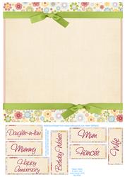 Flower Patch Insert 8x8inch
