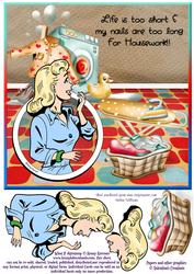 Perfect Housewife 8x8in Step by Step Life is Too Short