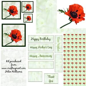 Poppy Card Kit