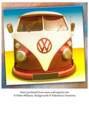 Vw Camper Van 8x8 Inch Topper