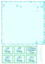 Turquoise 8x8inch Insert