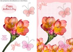 Freisa & Butterflies Mother's Day Card