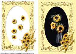 Sunflower & Frame Card Front.