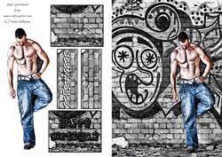 Muscles Graffiti Card Front