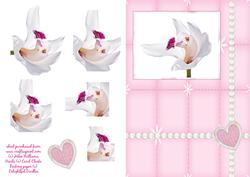 Orchid Card Front with Pyramage