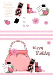 Girls Handbag & Mobile Step by Step