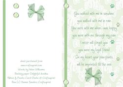Loss of a Dog Sympathy Card