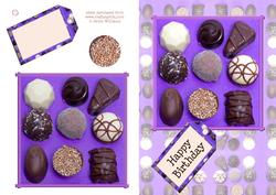 Chocolates on Chocolate Card
