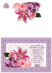 Thank You Rose & Lily Card Front