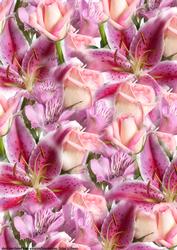 Lily & Rose Bouquet Backing Paper