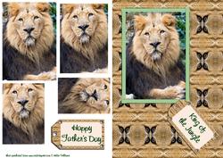 Lion Father's Day / King of the Jungle Card Front