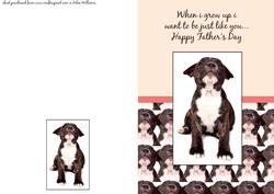 Puppy Father's Day Card