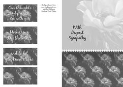 Anemone Sympathy Card Front