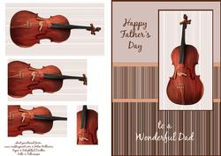 Cello Father's Day Pyramid Card