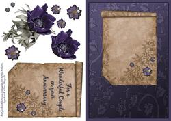 Anemone Step by Step in Purple