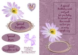 Anemone Special Birthday Wish Card