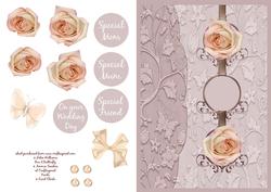 Peach / Cream Rose Card Front