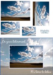 On Top of the World Mountain & Clouds Retirement Pyramid