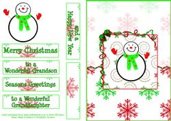 Snowman Card Front