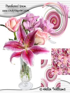 Lily & Rose in a Vase Cu4cu Image