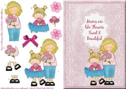 Mums Are Like Flowers Step by Step, Mother's Day / Birthday