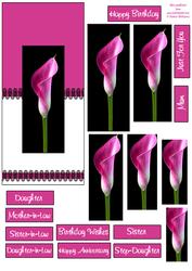 Dl Size Cala Lily Pyramid