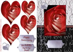 Red Rose Heart Shaped Pyramid