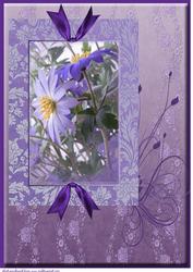 Purple Anemone A4 Topper
