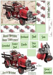 Vintage Fire Engine Step by Step