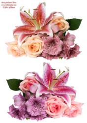 Lily Rose Bouquet Toppers