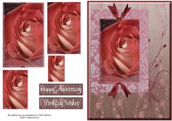 Rose Floral Swirl Pyramid