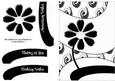 Monochrome Flowers & Swirls Step by Step