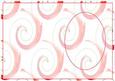 Orange & Green Floral Swirl Insert