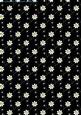 Daisy on Black Backing Paper Small Design