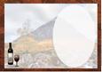 Bottle of Red Wine & Mountain Insert