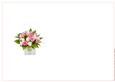 Pink & White Rose Posy Insert Ink Saving