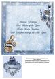 Vintage Gramophone & Winter Flowers 8x8inch Insert