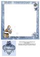 Vintage Gramophone & Winter Flowers Ink Saving Insert Plain