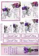 Purple Flowers & Trike Topper & Pyramid Layers