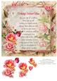 Pink Rose Mum Birthday Verse 8x8inch Step by Step