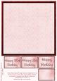 Red Floral Flappa Insert 8x8inch