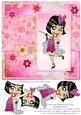 1920's Flapper in Pink 8x8inch Step by Step