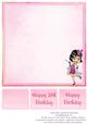 1920's Flapper in Pink 8x8inch Insert